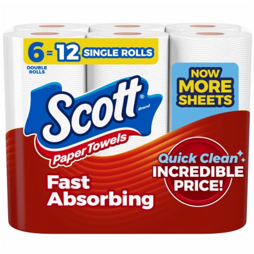 Scott Choose-A-Sheet Paper Towels Double Rolls Perspective: front