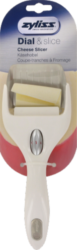 Zyliss Dial and Slice Cheese Slicer - White Perspective: front