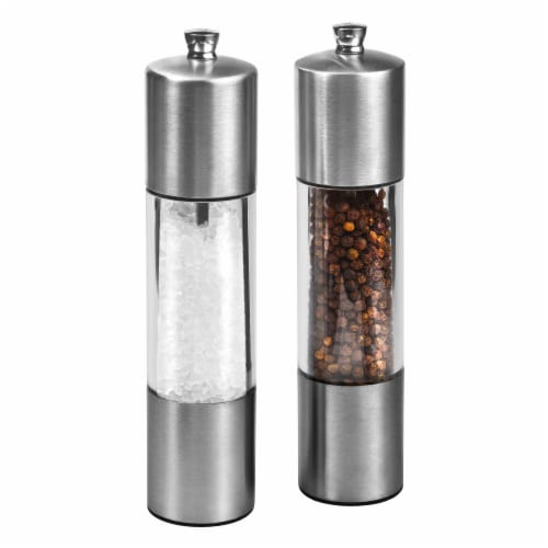 Electric Salt Pepper Grinder Light Adjustable Coarseness Stainless Steel Salt  Pepper Shaker, 1 Pack - Kroger