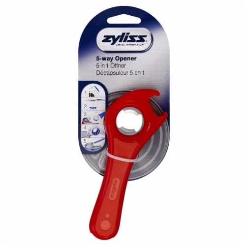 Zyliss 5-Way Can Bottle and Jar Opener Perspective: front