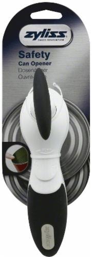 Zyliss Safety Can Opener - White/Black Perspective: front