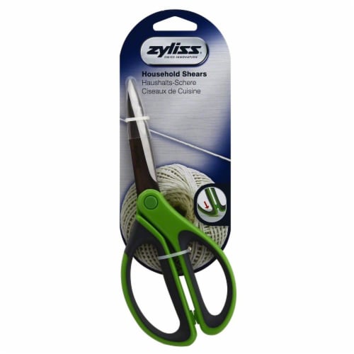 Zyliss Household Shears - Green Perspective: front