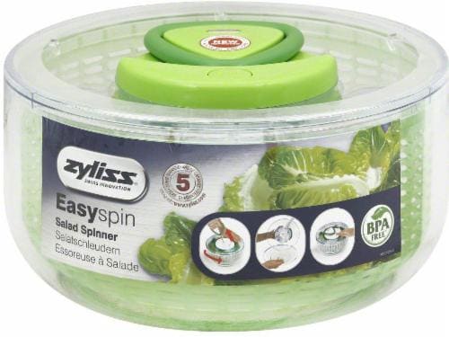Zyliss Easy-Spin Salad Spinner - Green Perspective: front