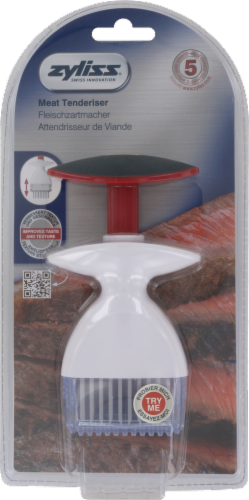 Zyliss Meat Tenderizer - Red/White Perspective: front