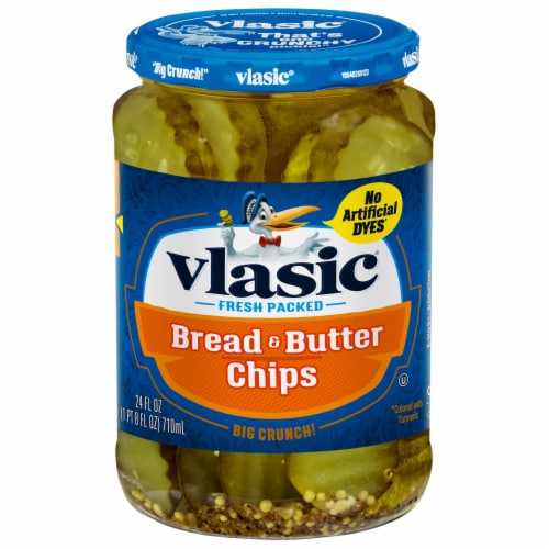 Vlasic Bread Butter Pickle Chips 24 Fl Oz Kroger