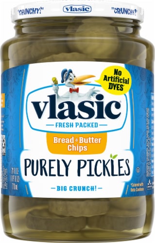 Fry S Food Stores Vlasic Purely Pickles Bread Butter Chips 24 Fl Oz