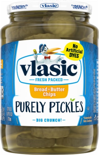 Vlasic Purely Pickles Bread Butter Chips 24 Fl Oz King Soopers