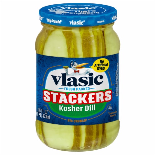Vlasic® Stackers® Kosher Dill Pickles Perspective: front