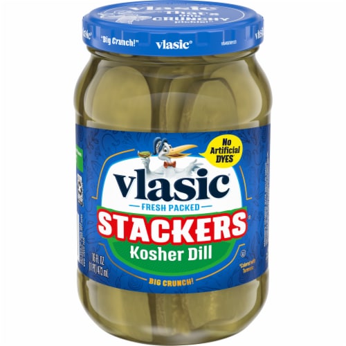 Vlasic® Stackers® Kosher Dill Pickles Perspective: front
