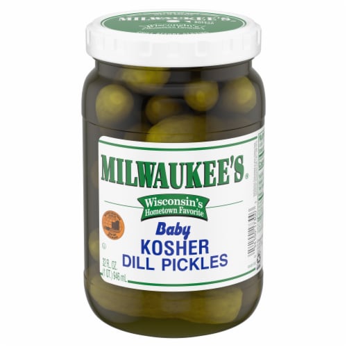 Milwaukee's Kosher Whole Baby Dill Pickles Perspective: front