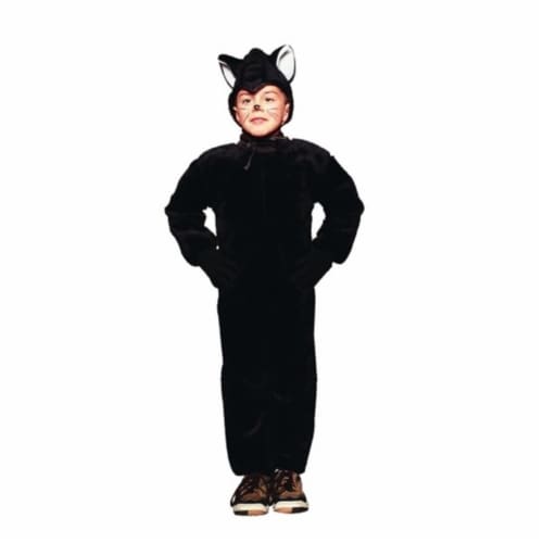 RG Costumes 70072-L Cat Jumpsuit - Plush - Size Child-Large Perspective: front