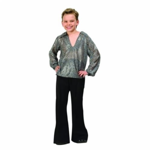 RG Costumes 90171-S Disco Boy Costume - Silver - Size Child Small 4-6 Perspective: front