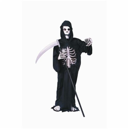 Dark Reaper Costume With 3D Chest Perspective: front