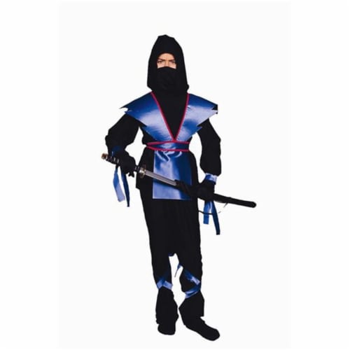 RG Costumes 90139-BL-M Ninja Master - Blue Costume - Size Child-Medium Perspective: front