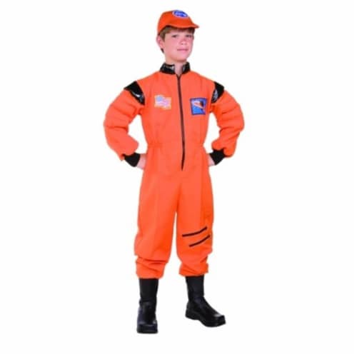 Orange Astronaut Jumpsuit Costume for Kids