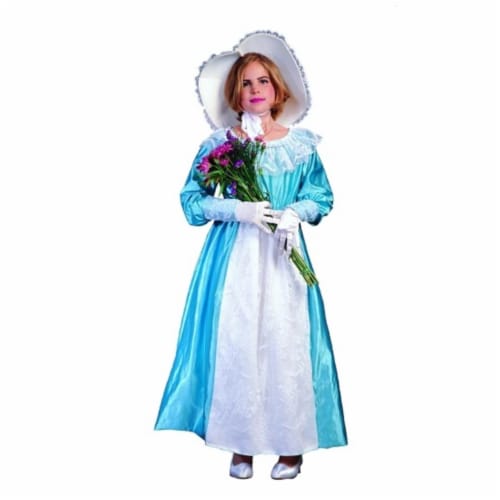 RG Costumes 91118-BL-S Scarlet Costume - Teal Blue - Size Child-Small Perspective: front
