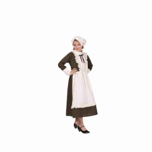 RG Costumes 91364-S Colonial Peasant Girl Child Costume, Small - Olive & Beige Perspective: front