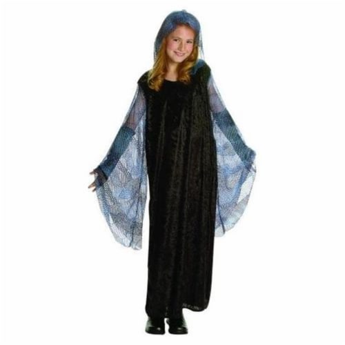 RG Costumes 91414-S Small Venus Dress with Mesh Hood Costume - Blue Perspective: front