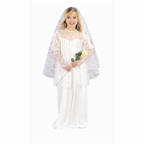 RG Costumes 91001-M Pretty Bride Girl Costume - Size Child-Medium Perspective: front