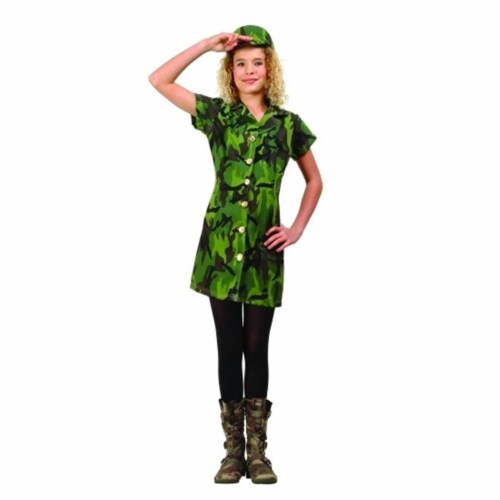 RG Costumes 91462-M Camouflage Soldier Costume - Size Preteen Medium 14-16 Perspective: front