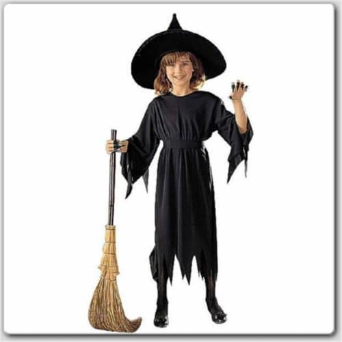 RG Costumes 19123-L Witch Girl Costume - No Hat - Size Child-Large Perspective: front
