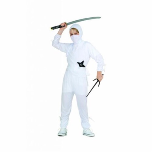 Rg Costumes 29041-S Ninja Boy Child Costume - White, Small Perspective: front