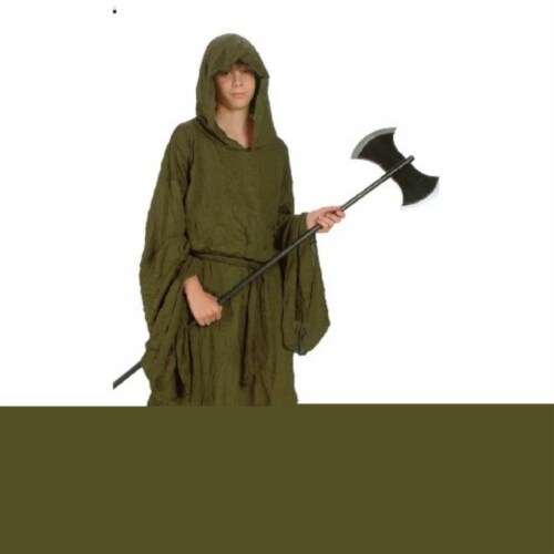 Rg Costumes 29045-S Ghoul Robe Child Costume - Olive Green, Small Perspective: front