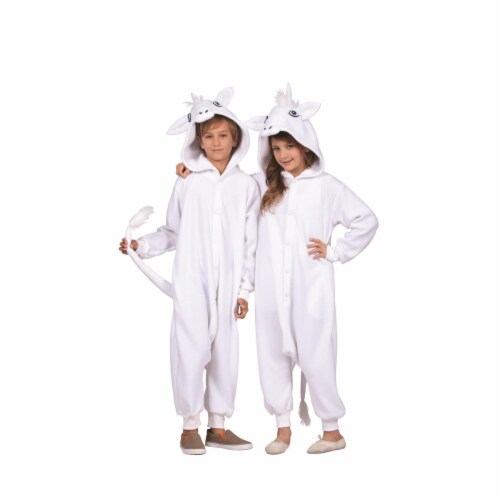 RG Costumes 40180 Una White Unicorn Child  Costume - Large Perspective: front