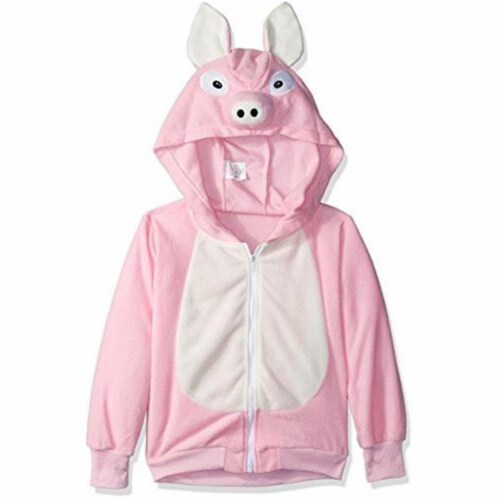 Rg Costumes 40518-M Penelope Pig Child Hoodie Costume - Pink, Medium Perspective: front