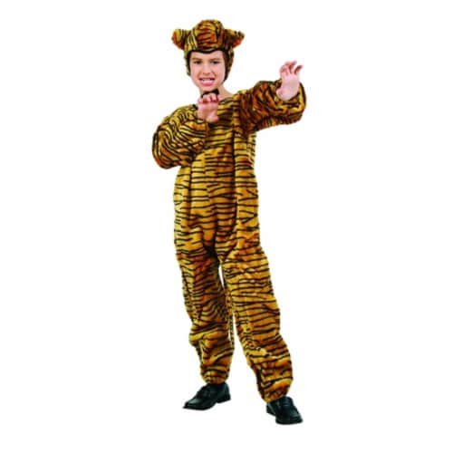 RG Costumes 70074-T Tiger Jumpsuit Costume - Size Toddler Perspective: front