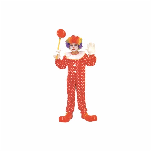 Costumes For All Occasions Clown Costume Dlx Child Medium Costume Perspective: front