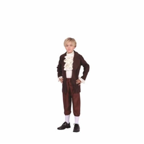 RG Costumes 90316-L Thomas Jefferson Child Costume, Large - Brown & Beige Perspective: front