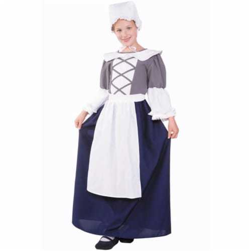 RG Costumes 91230- L Large Child Colonial Peasant Girl Costume Perspective: front