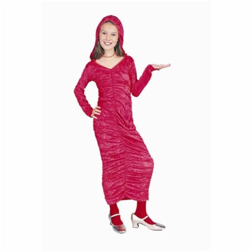 RG Costumes 91297-L Red Gothic Dress With Hood Costume - Size Child-Large Perspective: front