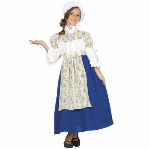 RG Costumes 91362-L Large Child Colonial Girl Custume Perspective: front