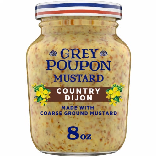 Grey Poupon Country Dijon Coarse Ground Mustard Perspective: front