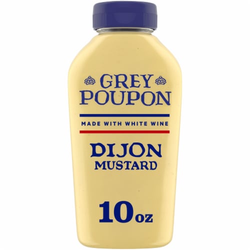 Grey Poupon Dijon Mustard Perspective: front