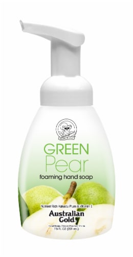 Australian Gold Exotic Blend Green Pear Foam Hand Soap Perspective: front