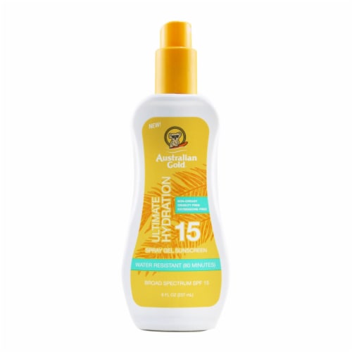 Uensartet Invitere kokain Australian Gold Ultimate Hydration Spray Gel Sunscreen SPF 15, 8 fl oz -  Food 4 Less