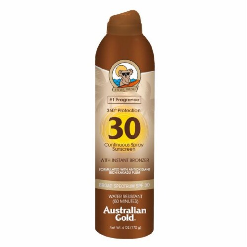 Australian Gold Continuous Spray Instant Bronzer Sunscreen SPF 30 Perspective: front