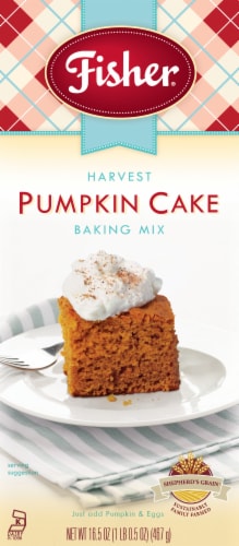 Fisher® Harvest Pumpkin Cake Mix Perspective: front
