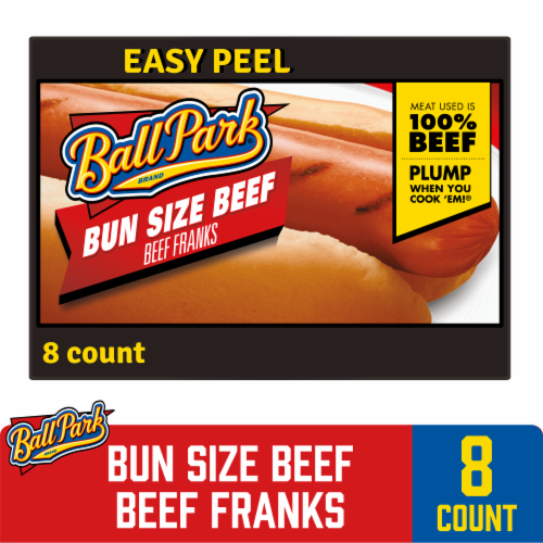 Ball Park® Bun Size Beef Franks Perspective: front