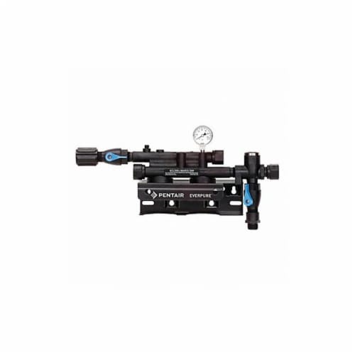 Pentair/Everpure Twin Filter Head Assembly,3/4 ,MNPT  EV927222-75 Perspective: front