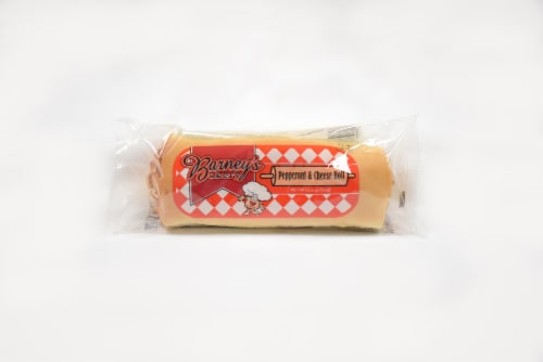 Barney's Bakery Pepperoni and Cheese Roll Perspective: front