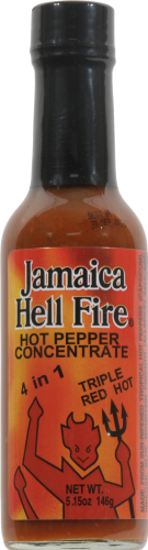 Jamaica Hell Fire Hot Pepper Concentrate Perspective: front