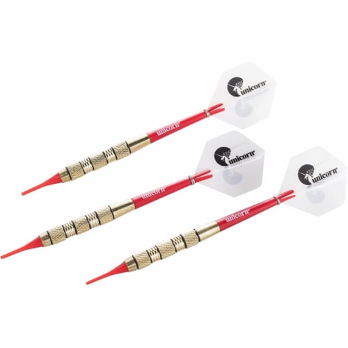 Unicorn D71907 Soft Tipped 100 Dart Set, White - Pack of 3 Perspective: front