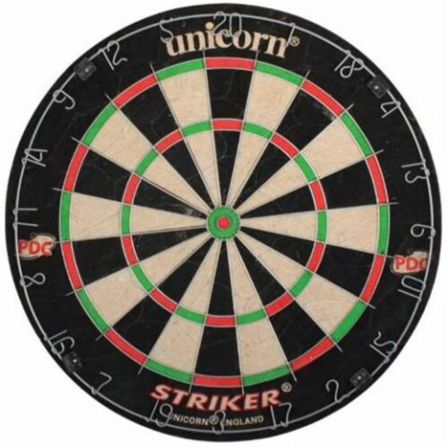 Unicorn D1179383 Striker Bristle Dartboard Perspective: front
