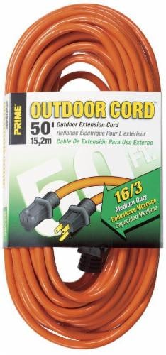 Prime 50' Outdoor Extension Cord - Orange, 50 ft - City Market