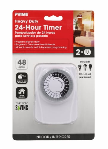 Prime® Heavy Duty 24-Hour Timer Perspective: front