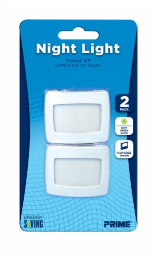 Prime Flat Panel EL Lamp Night Light - White Perspective: front